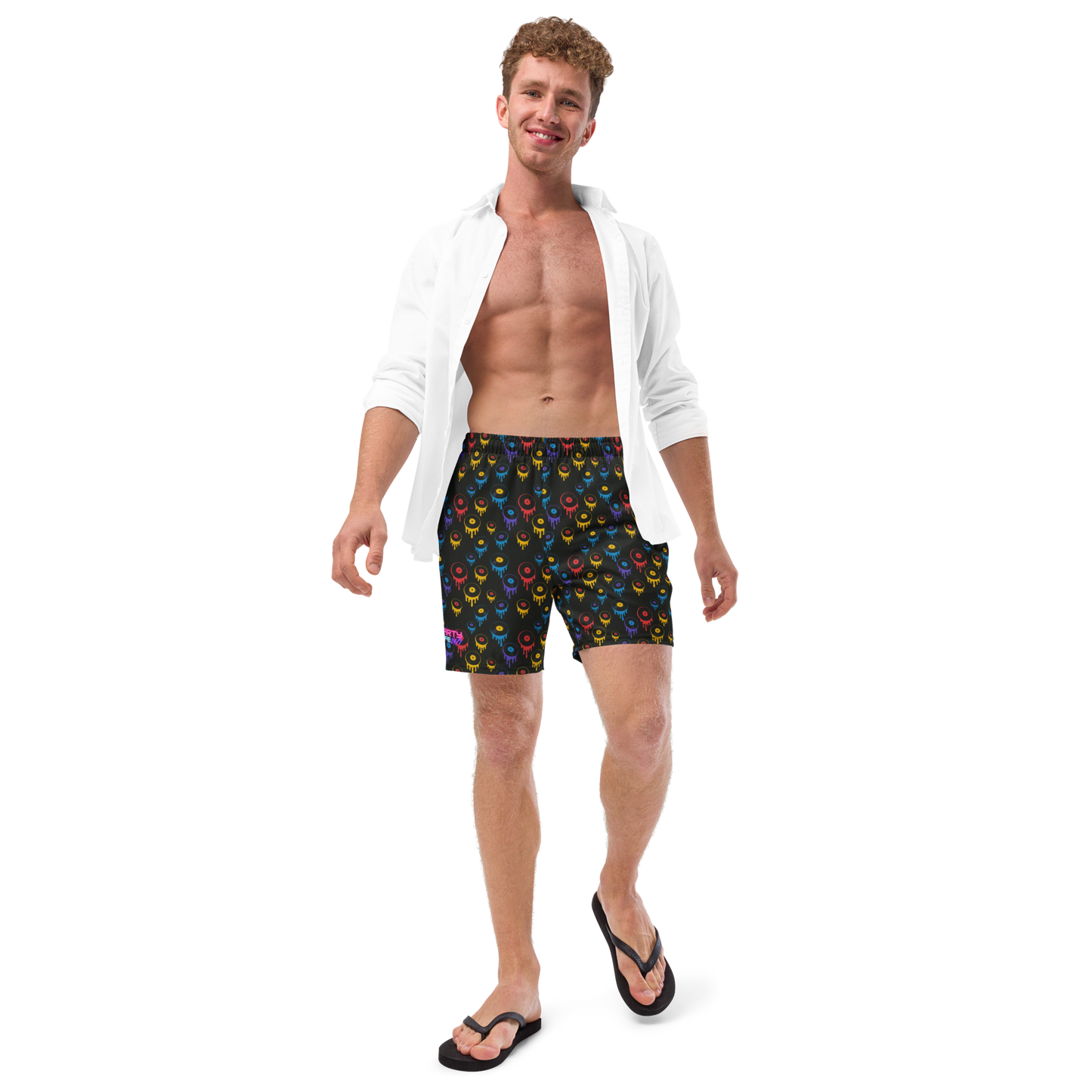 Melting Records Swim Trunks
