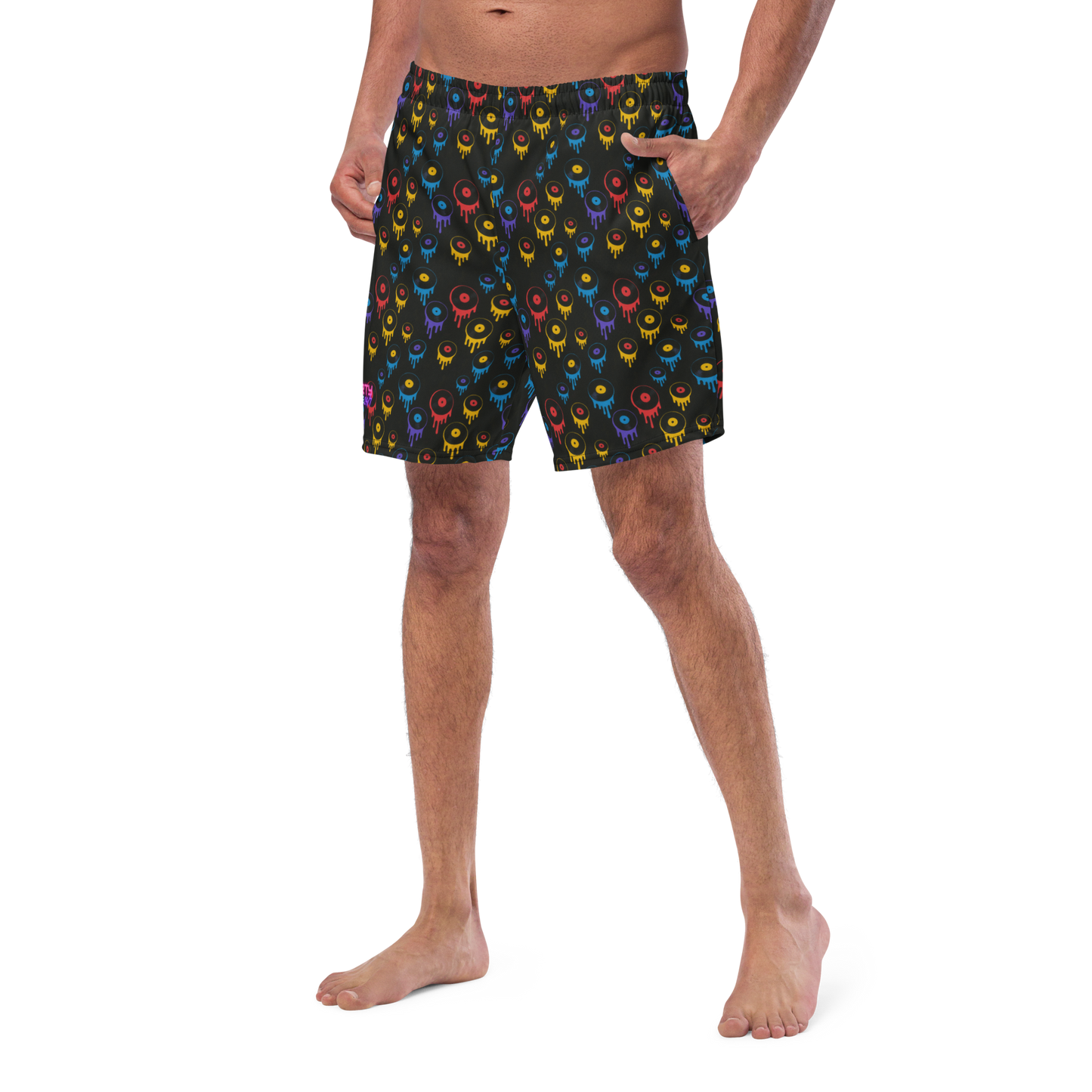 Melting Records Swim Trunks