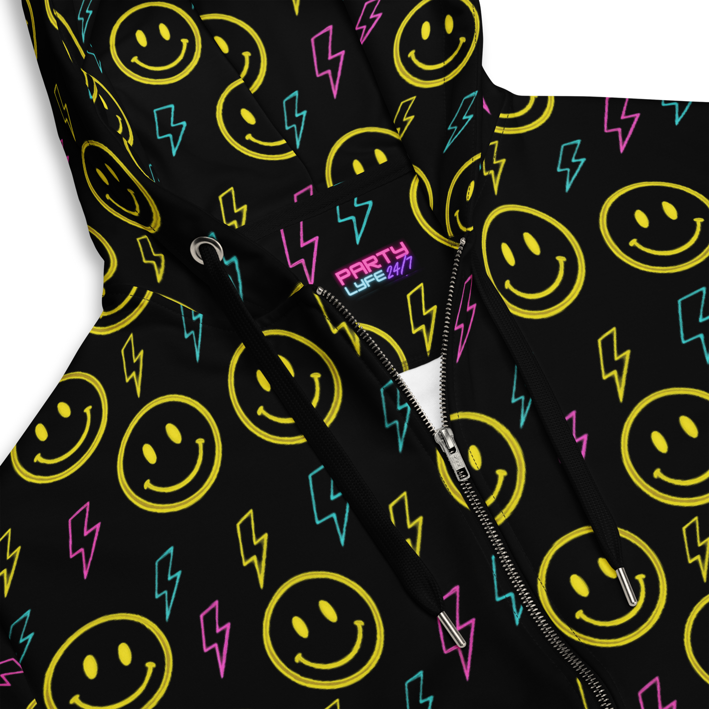 Electric Smiles Zip Hoodie