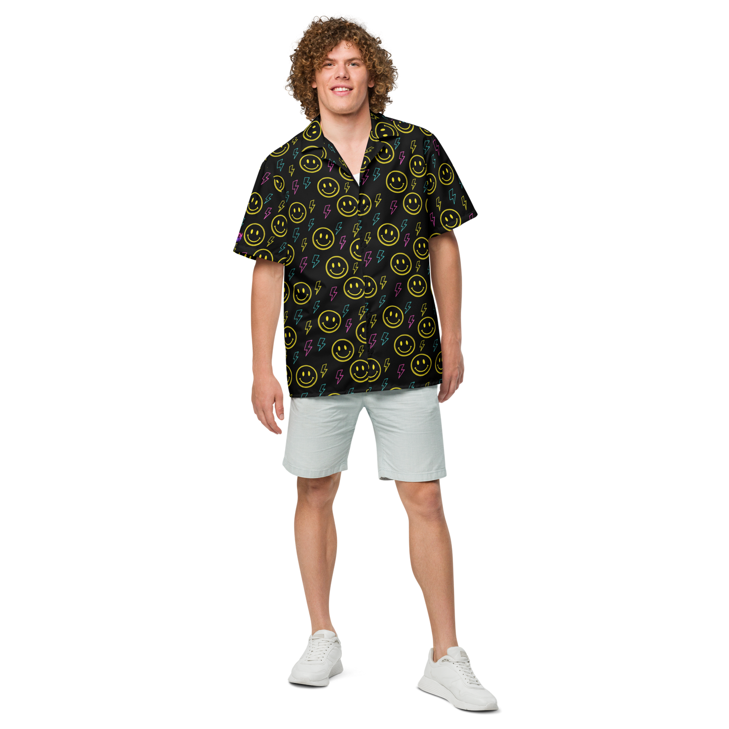 Electric Smiles Button Shirt