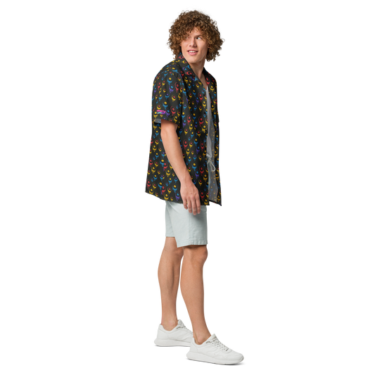 Melting Records Button Shirt