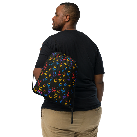 Melting Records Drawstring Bag