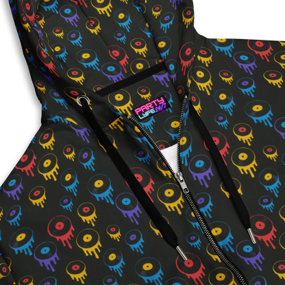 Melting Records Zip Hoodie
